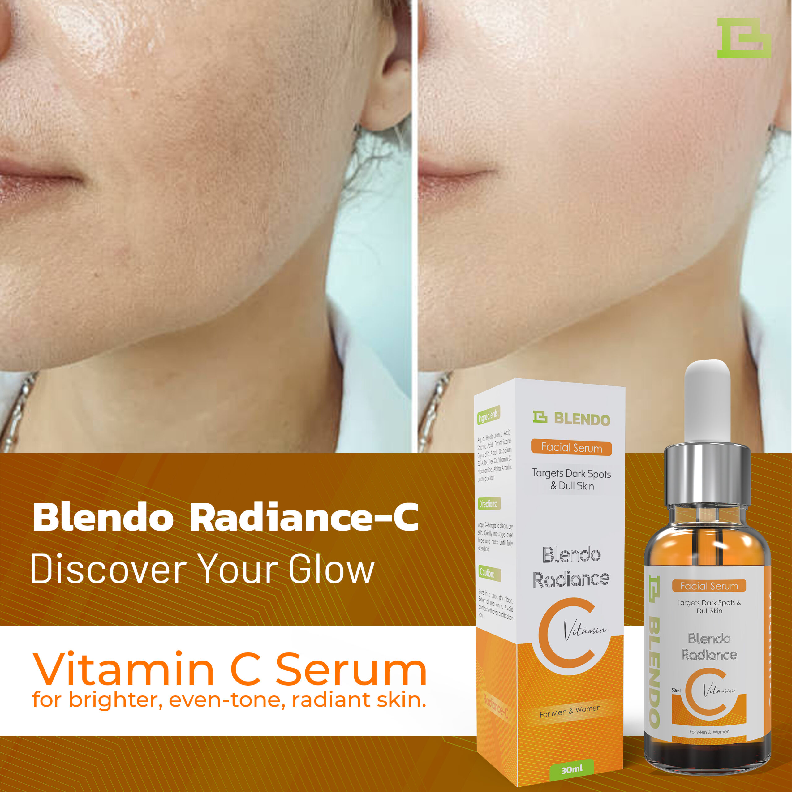 Blendo Radiance C 30ml – Vitamin C Brightening Serum - Image 2