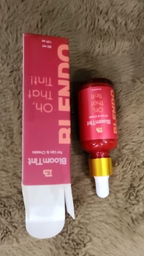 Blendo BloomTint Pink Lip & Cheek Tint 30ml – Organic Liquid Stain for Natural Pink Lips & Rosy Cheeks photo review