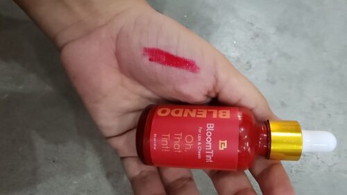 Blendo BloomTint Pink Lip & Cheek Tint 30ml – Organic Liquid Stain for Natural Pink Lips & Rosy Cheeks photo review